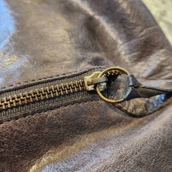 Foley & Corrina Gray Tote Bag Purse Leather - Picture 14 of 15